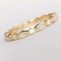 Adjustable Opal Look Ring, gold tone